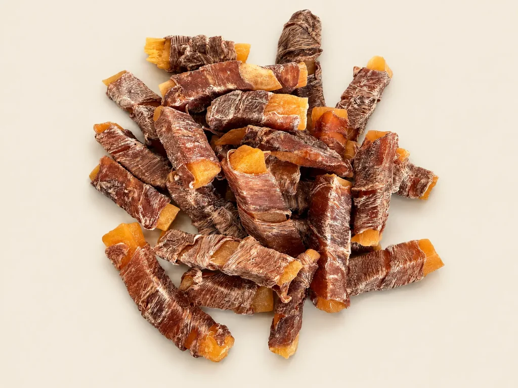 Duck Wrapped Sweet Potato Sticks